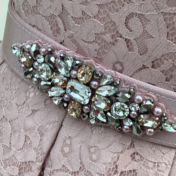 Semi Formal Dress 6 Eliza J Homecoming Gown 6 Cocktail Dress Retro Lace Coquette - Picture 6 of 14